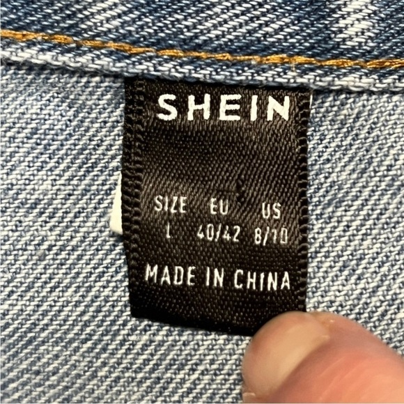 Long Denim Button Up Skirt Size Large - Picture 5 of 8